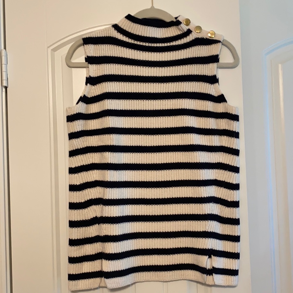 Loft striped sweater turtleneck